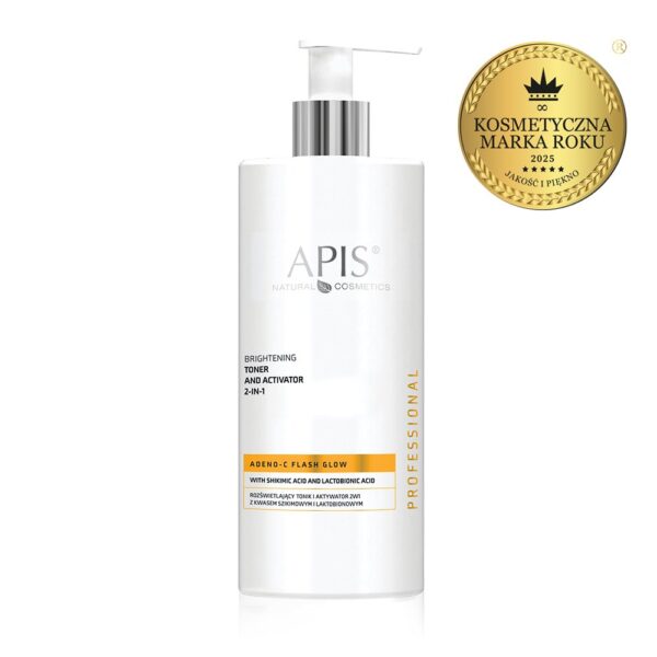 Apis ADENO-C Flash Glow Rozświetlający Tonik 2w1 500 ml