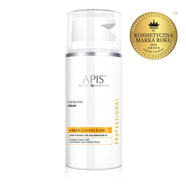 Energetyzujący krem do twarzy z witaminą C ADENO-C Flash Glow 100 ml – Apis Professional