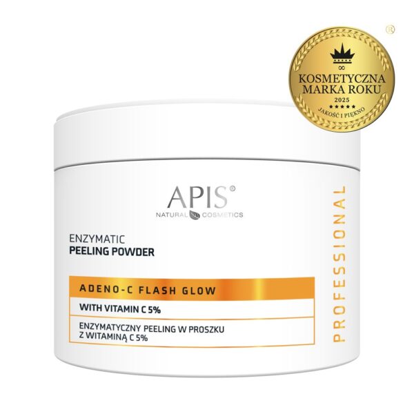 Enzymatyczny peeling w proszku z witaminą C ADENO-C Flash Glow 150 g – Apis Professional