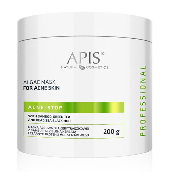 Maska algowa do cery trądzikowej, tłustej i mieszanej ACNE-STOP 200 g Apis Professional