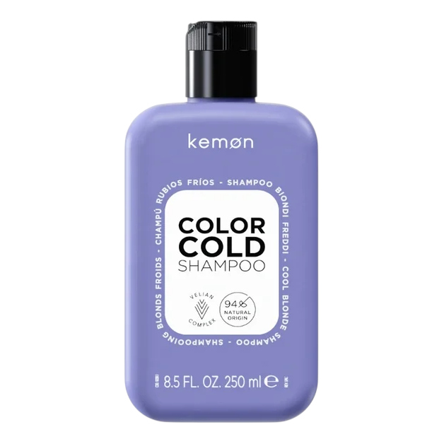 Fioletowy flasz szamponu Kemon Color Cold, 250ml
