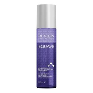 Fioletowa butelka Revlon Equave na neutralizowanie miedzi dla blond włosów