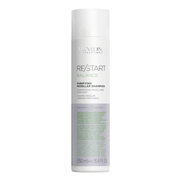 Revlon-RESTART-Balance-Purifying-Micellar-Shampoo-Szampon-oczyszczający-250-ml Szampoon Revlon RE/START Balance czyszczący micelarny 250 ml