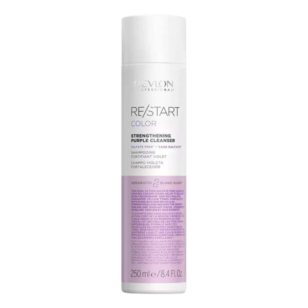 Revlon-RESTART-Color-Strengthening-Purple-Cleanser-Szampon-do-włosów-blond-250-ml Revlon RE/START Color Strengthening Purple Cleanser szampon do włosów blond 250 ml