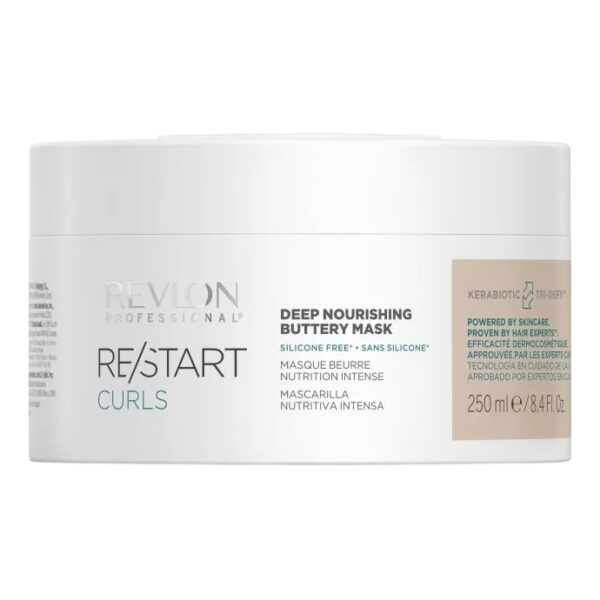 Revlon-RESTART-Curls-Deep-Nourishing-Buttery-Mask-Maska-głęboko-odżywcza-250-ml Głęboko odżywcza maska do włosów kręconych Revlon RESTART Curls Deep Nourishing Buttery Mask 250 ml