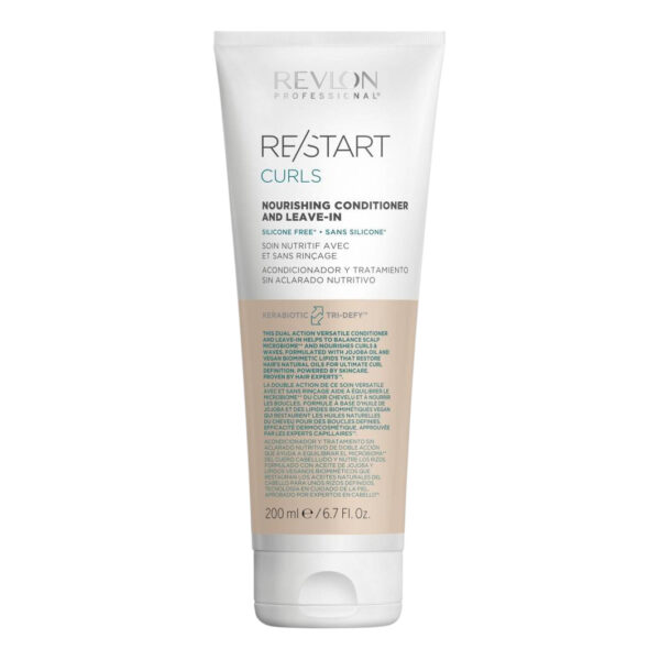 Odżywka bez spłukiwania do włosów kręconych Revlon RESTART Curls Nourishing Conditioner Leave-In 200 ml