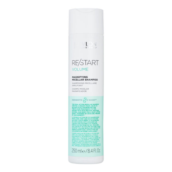 Revlon-RESTART-Volume-Magnifying-Micellar-Shampoo-Szampon-zwiększający-objętość-250-ml Szampon Revlon RE/START Volume Magnifying Micellar 250 ml zwiększający objętość